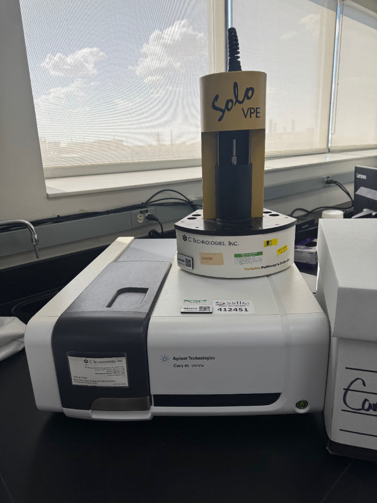 Image of Agilent Cary 60 UV-Vis Spectrophotometer w/ Solo VPE